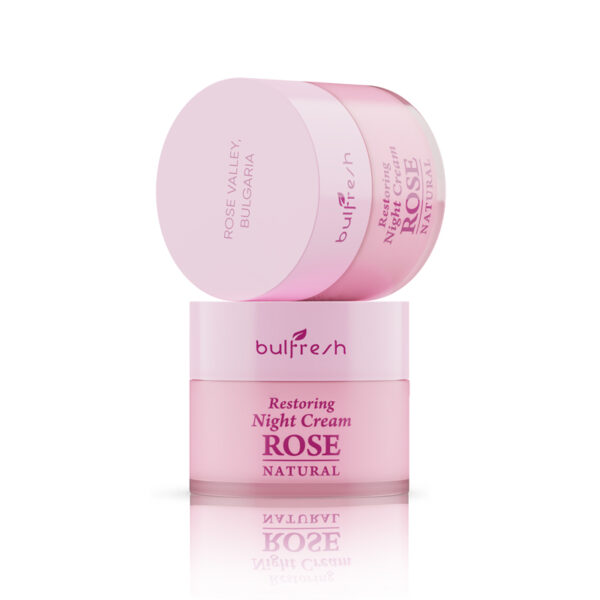 Възстановяващ нощен крем за лице  Rose Natural 50 ml - Image 3