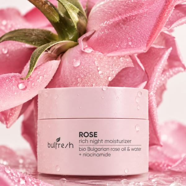 Богат нощен овлажняващ крем за лицe Botanic Rose 50 ml - Image 4